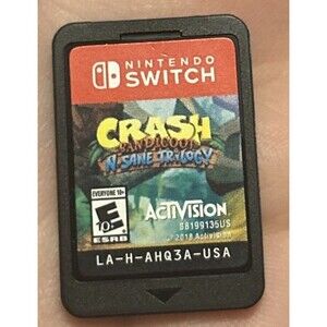 Crash Bandicoot NSane Trilogy Nintendo Switch Game Cartridge Only Tested OEM